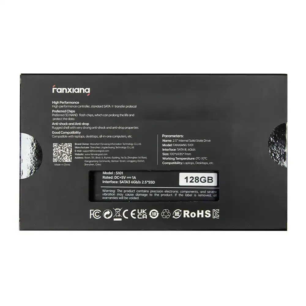 خرید SSD فانشیانگ S101 ظرفیت 128 گیگابایت